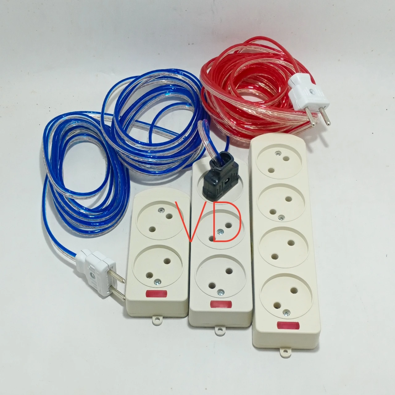 Stop Kontak Kabel Serabut Transparan 20M